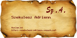 Szekulesz Adrienn névjegykártya
