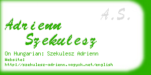 adrienn szekulesz business card